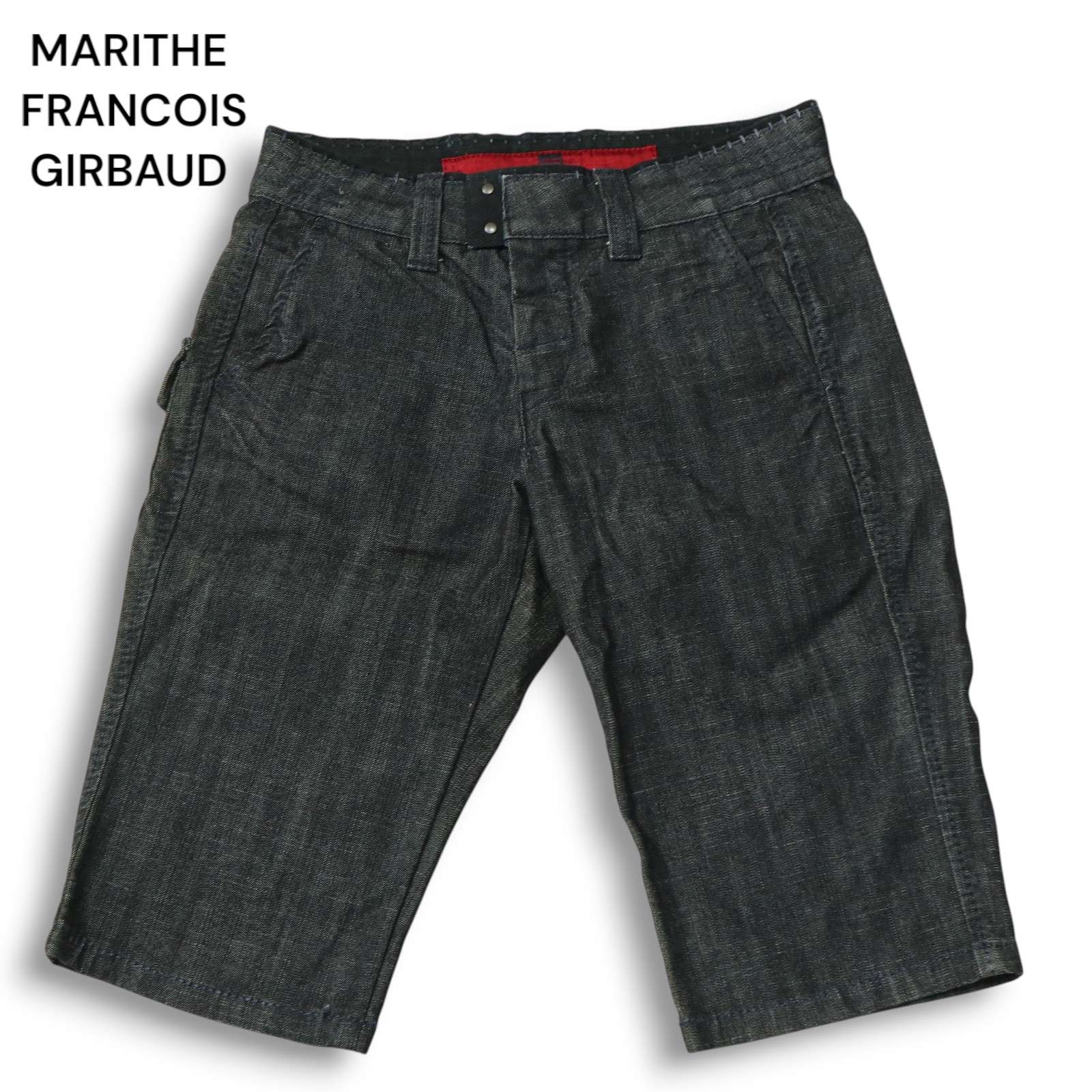 MARITHE FRANCOIS GIRBAUD マリテフランソワ ジルボー 春夏★ デザイン ショート デニム パンツ ジーンズ Sz.S メンズ