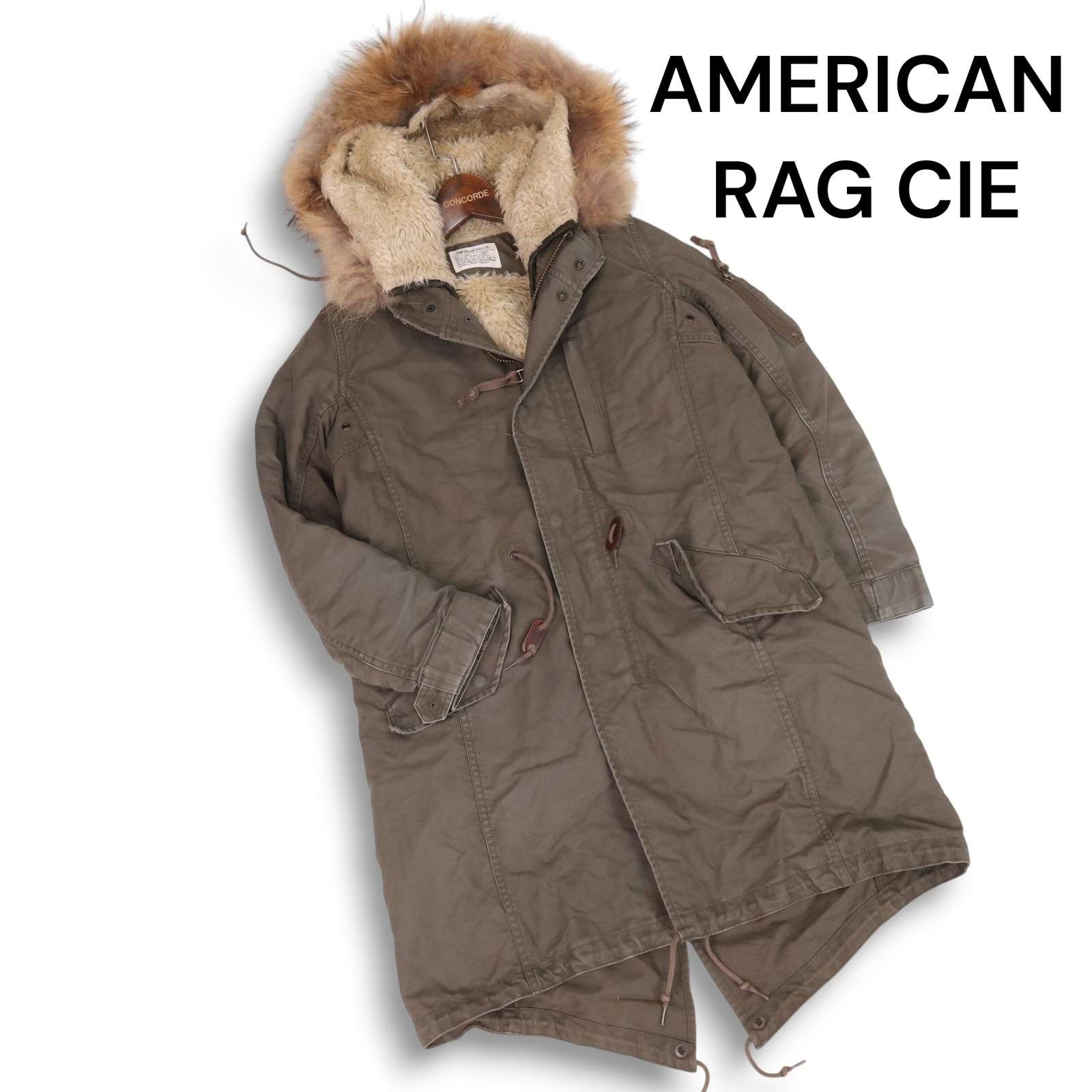 ✴️アメリカンラグシー　モッズコート　２Way　M-65　シェルパーカー　カーキ AMERICAN RAG CIE（アメリカンラグシー）モッズコート カーキ サイズ:2