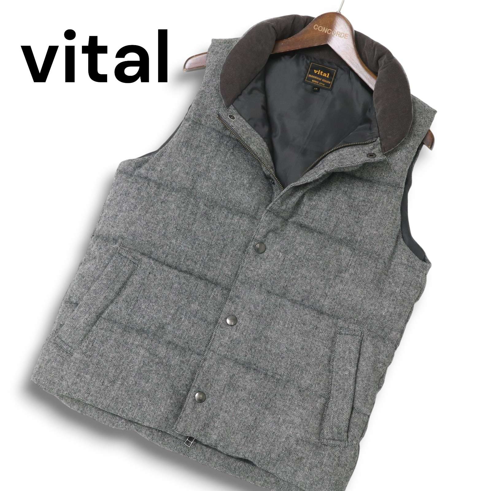 【美品】studionicholson スタジオニコルソン　キルティングベスト STUDIO NICHOLSON / キルティング ベスト