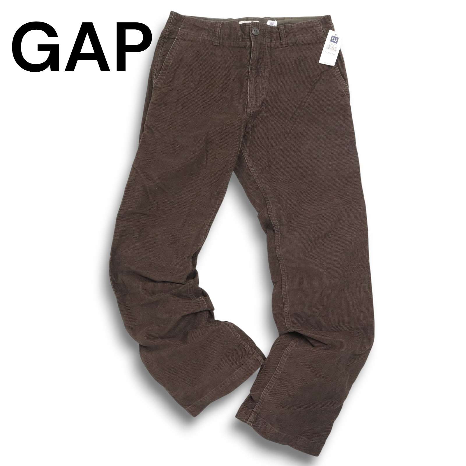 【新品 未使用】 GAP ギャップ 秋冬 コーデュロイ★ ストレート フィット パンツ Sz.73 メンズ