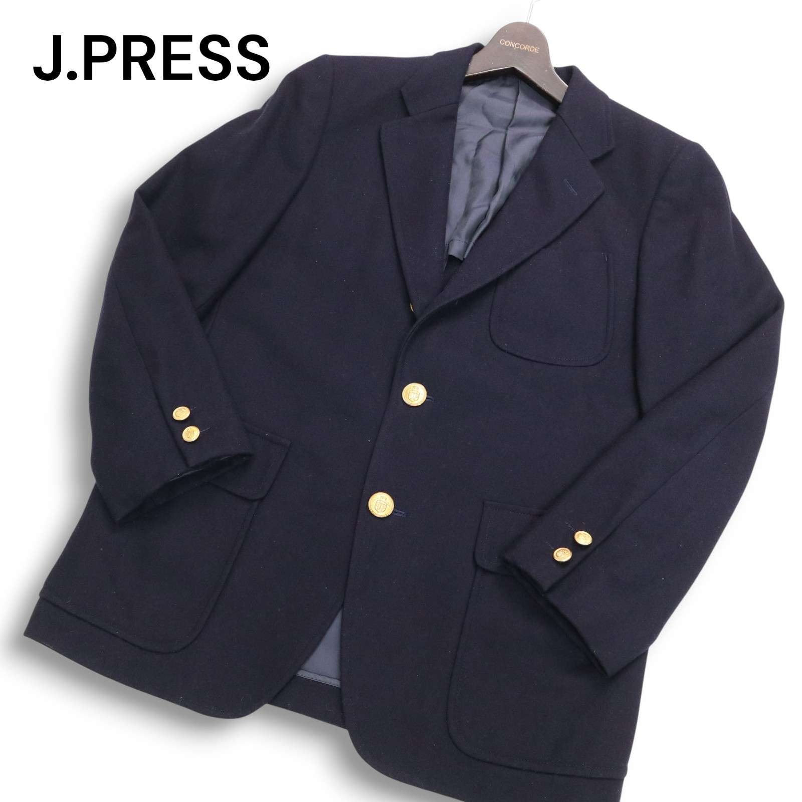 ぽ*ん様 未使用級◎J.PRESS テーラードジャケット　金ボタン　ウール　グレ 楽天市場】J.PRESS ジェイプレス 金ボタン ウール ブレザー 6663385