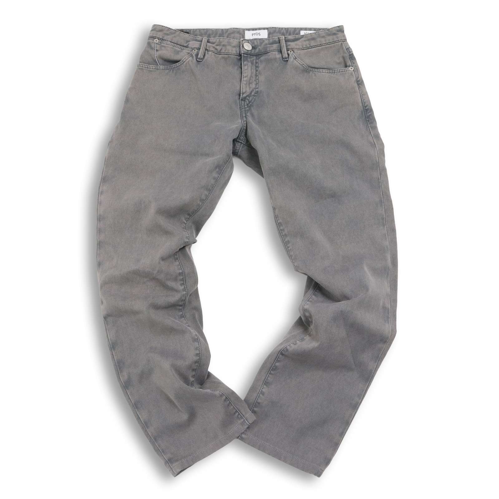 【美品✨】PT05 スリム コットンパンツ ボタンフライ 茶色 32 美品✨】PT05 スリム コットンパンツ ボタンフライ 茶色 32