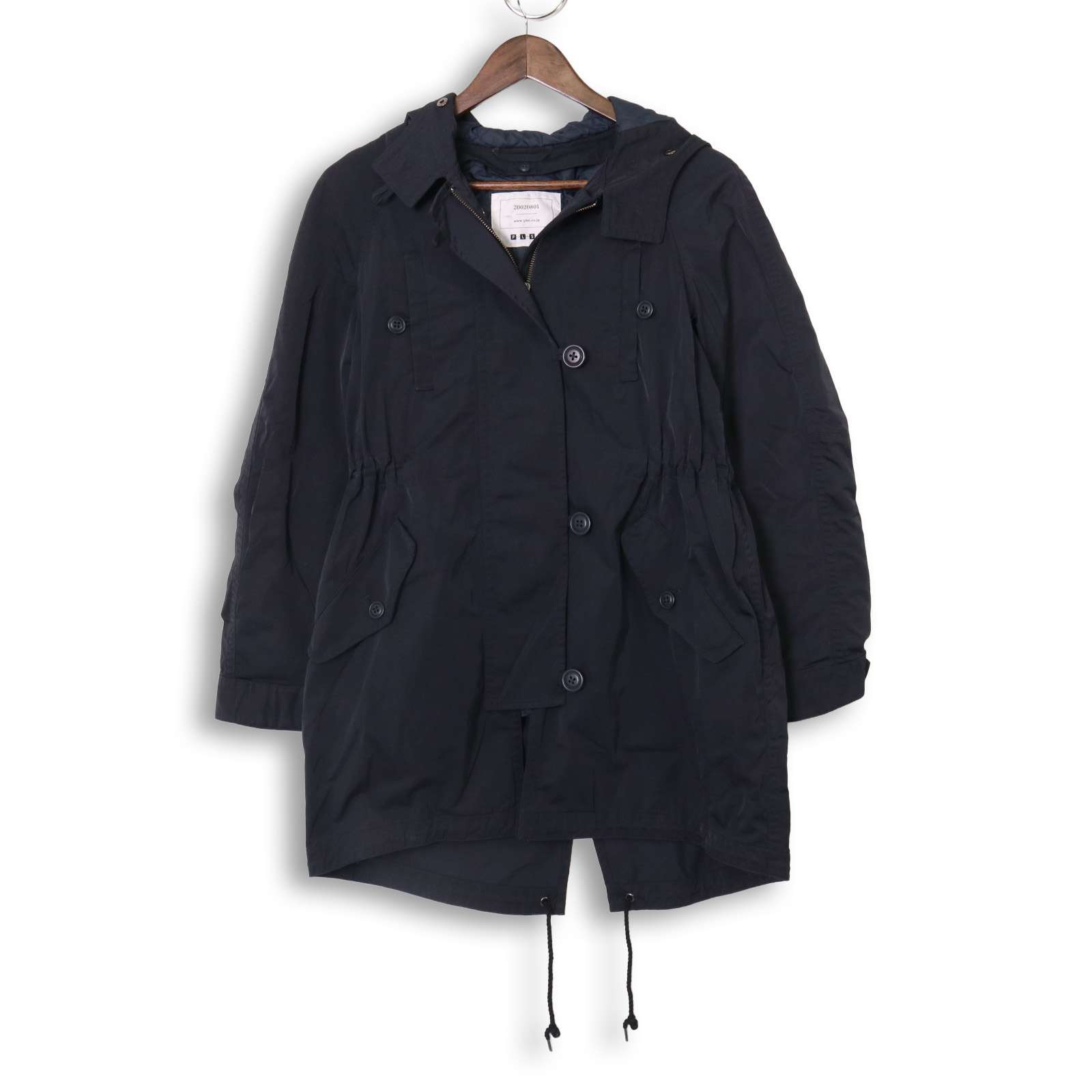 PLST プラステ 秋冬 中綿★ モッズコート ミリタリー Sz.2 レディース 紺 ネイビー