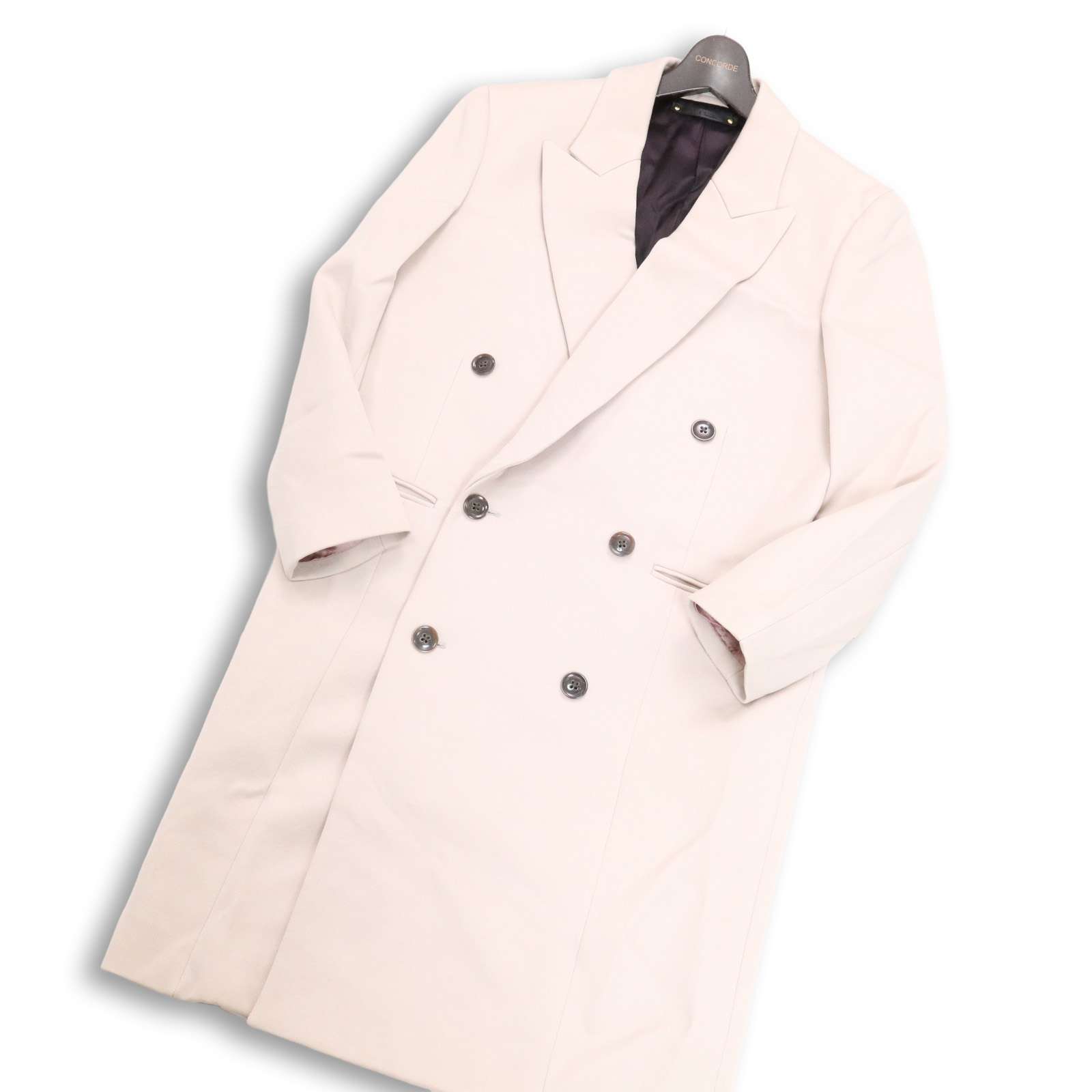 Paul Smith ポールスミス メインライン★ 秋冬 メルトン ウール ダブル チェスター コート Sz.S メンズ 日本製 定価9.3万