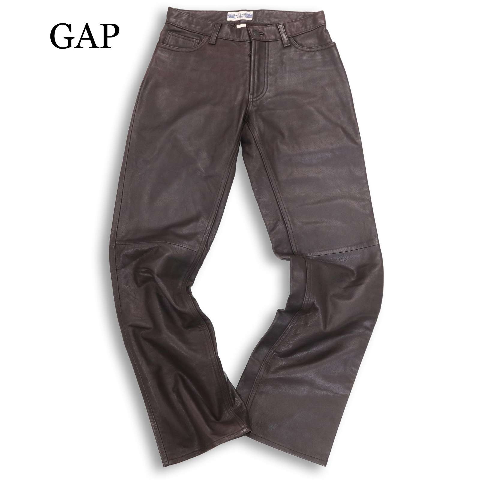 00s★ OLD GAP オールド ギャップ 秋冬 牛革★ リアル カウ レザー 5P パンツ Sz.28　メンズ archive vintage ビンテージ｜コンコルドストア　店