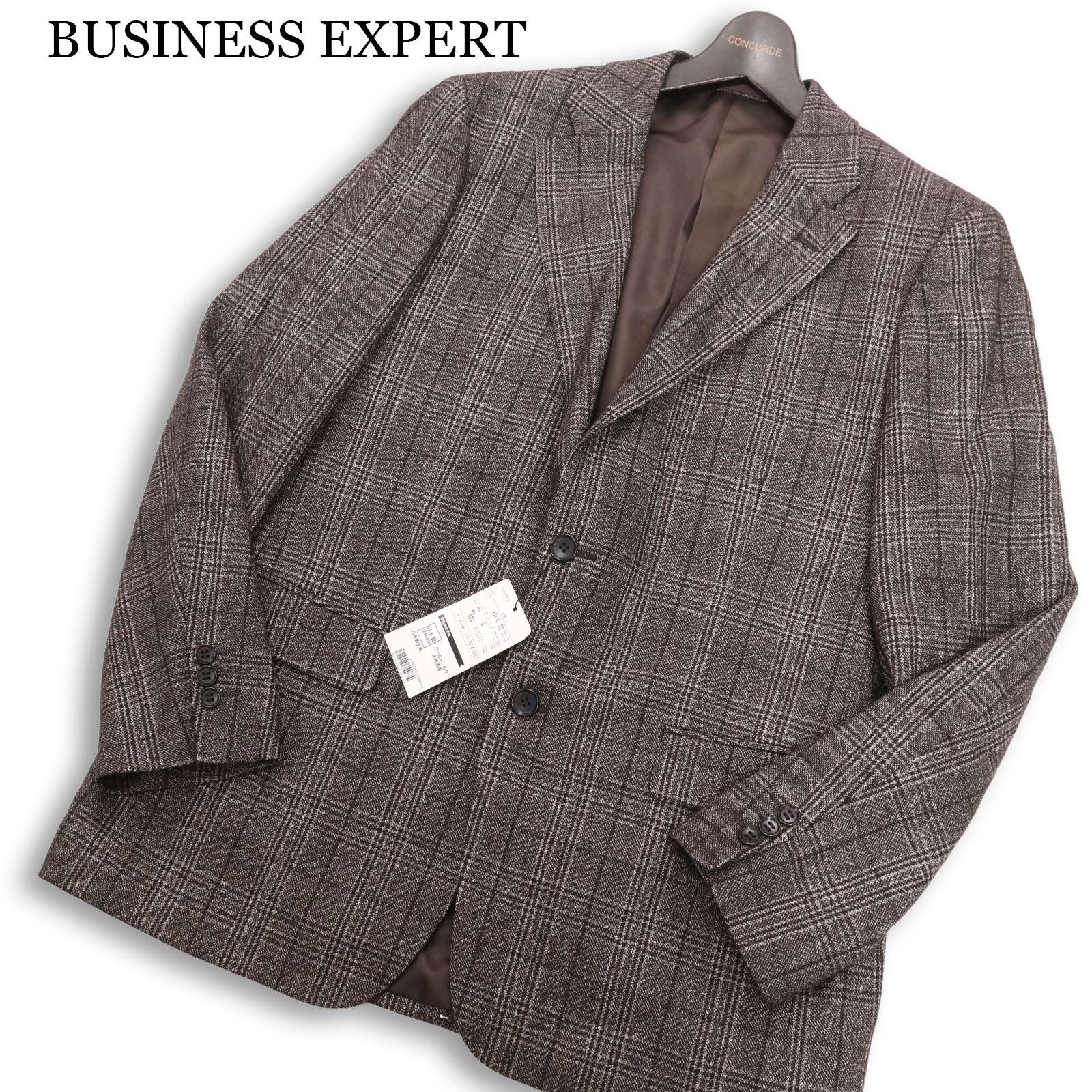【新品】 BUSINESS EXPERT 商行為 老練家 秋冬 羊毛×絹地★ 読み合わせる テーラード 上衣 Sz.BLL メンズ