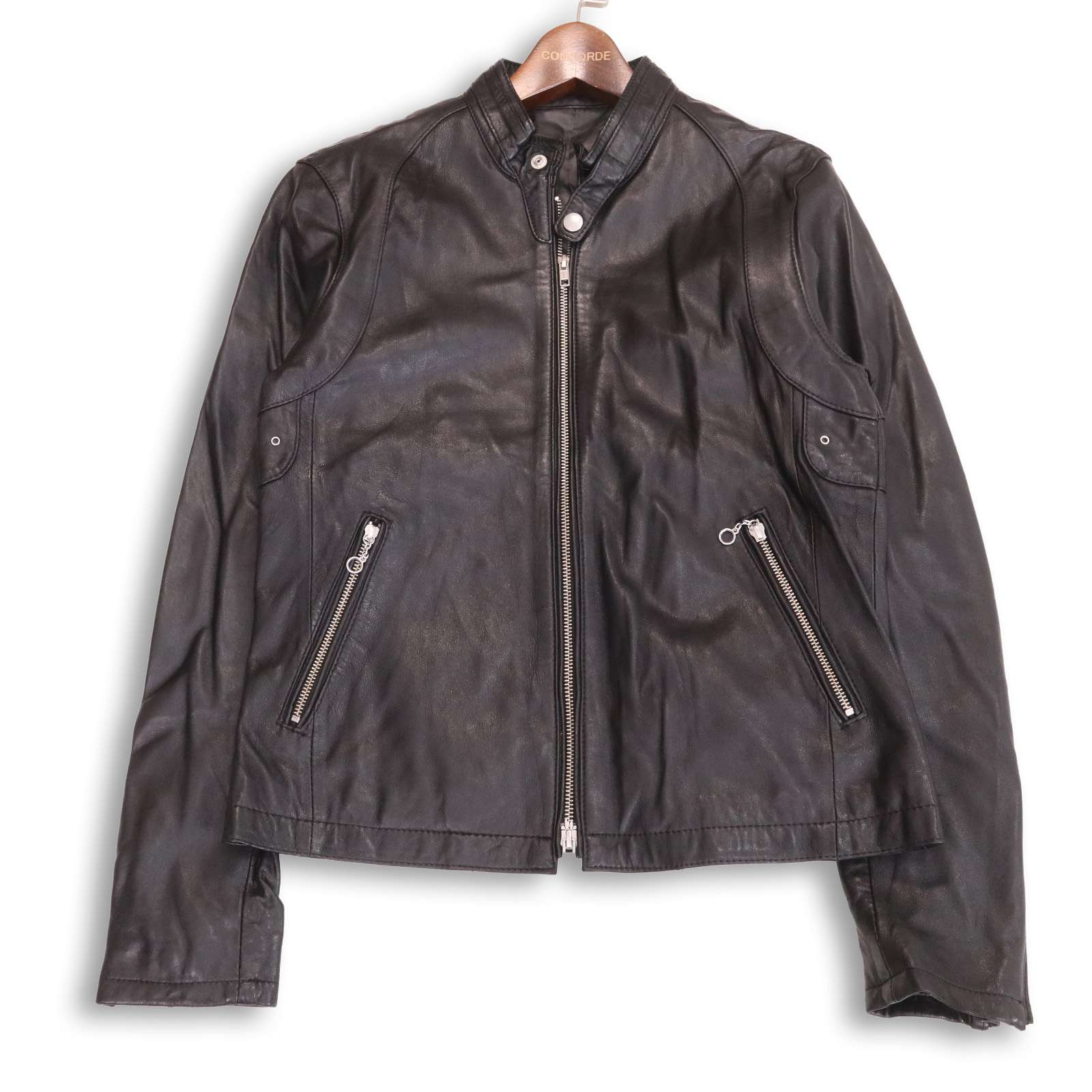 BEAUTY&YOUTH ユナイテッドアローズ 秋冬★ レザー ライダース ジャケット Sz.F メンズ 黒