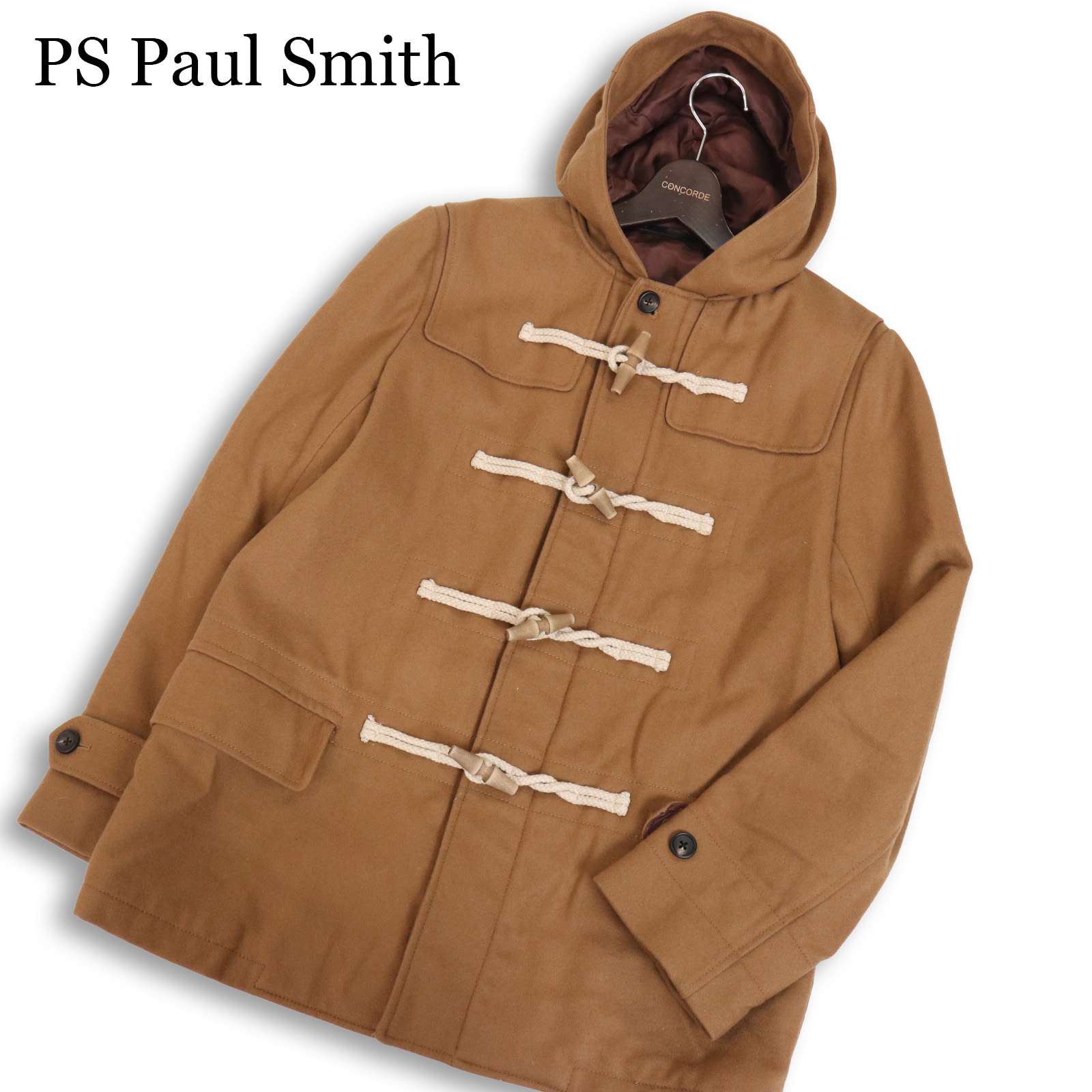 なおなお書き Paul Smith 極点スミス 秋冬★ 羊毛\u0026カシミール ダッフルコート Sz.L メンズ