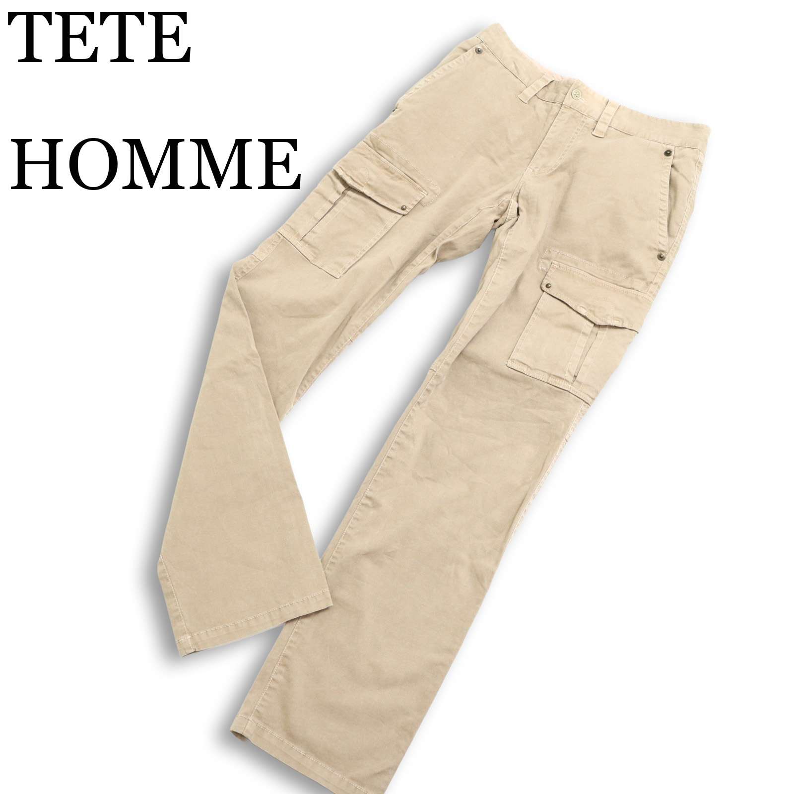 楽天市場】リメイク ワイドカーゴパンツ／テットオム（TETE HOMME