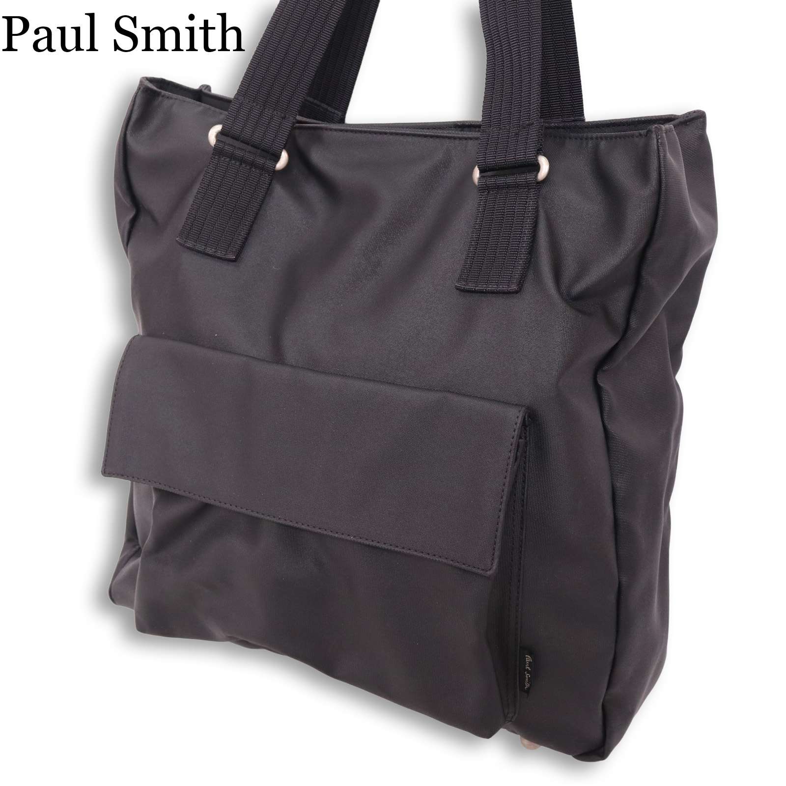 Paul Smith ポールスミス 通年★ フラップポケット トート バッグ Sz.F メンズ 黒 4,655円