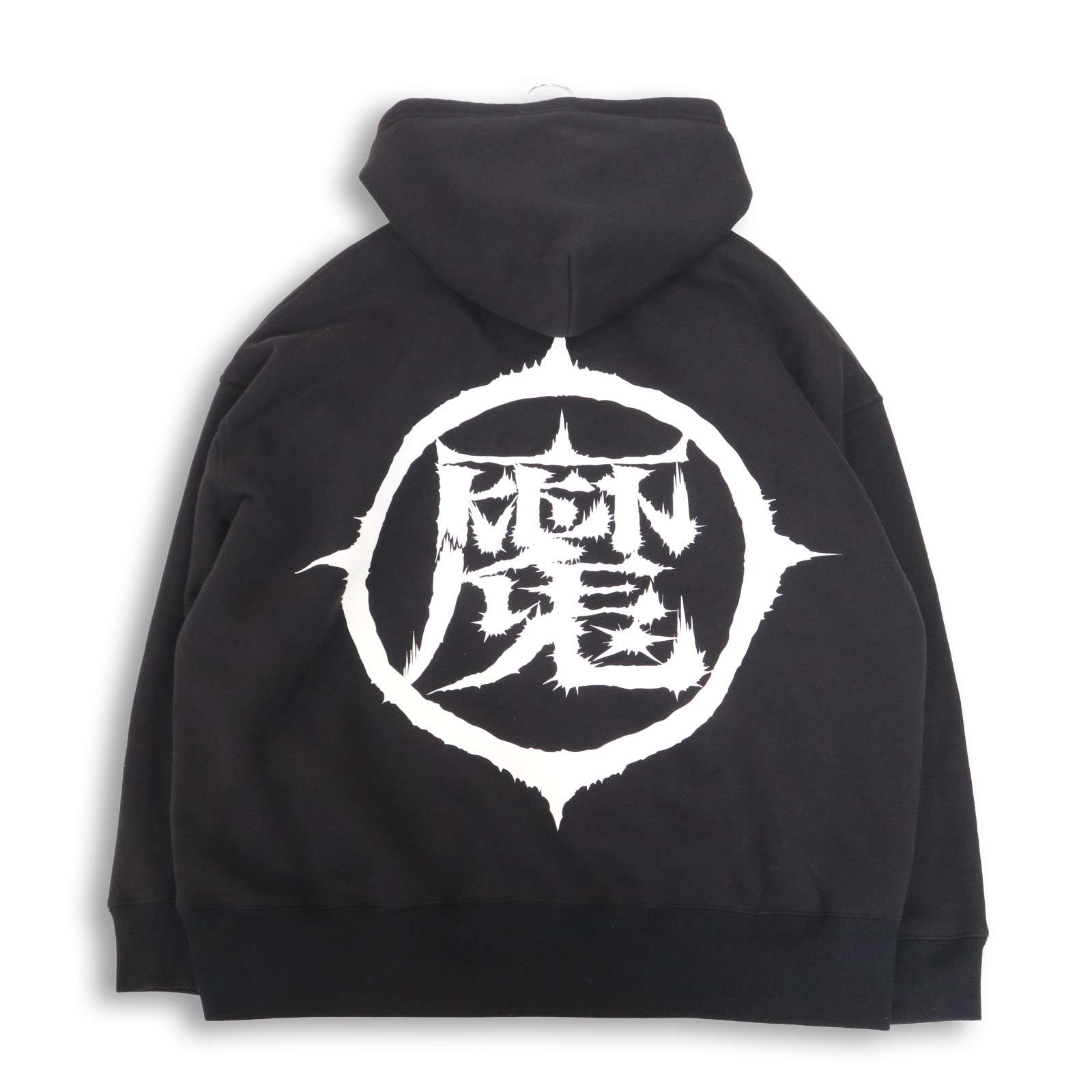 25AW★ J's 【BIG 魔LOGO Hoodie Feat.Kenken】秋冬 裏起毛★ 魔ロゴ スウェット パーカー フーディー Sz.L メンズ 黒
