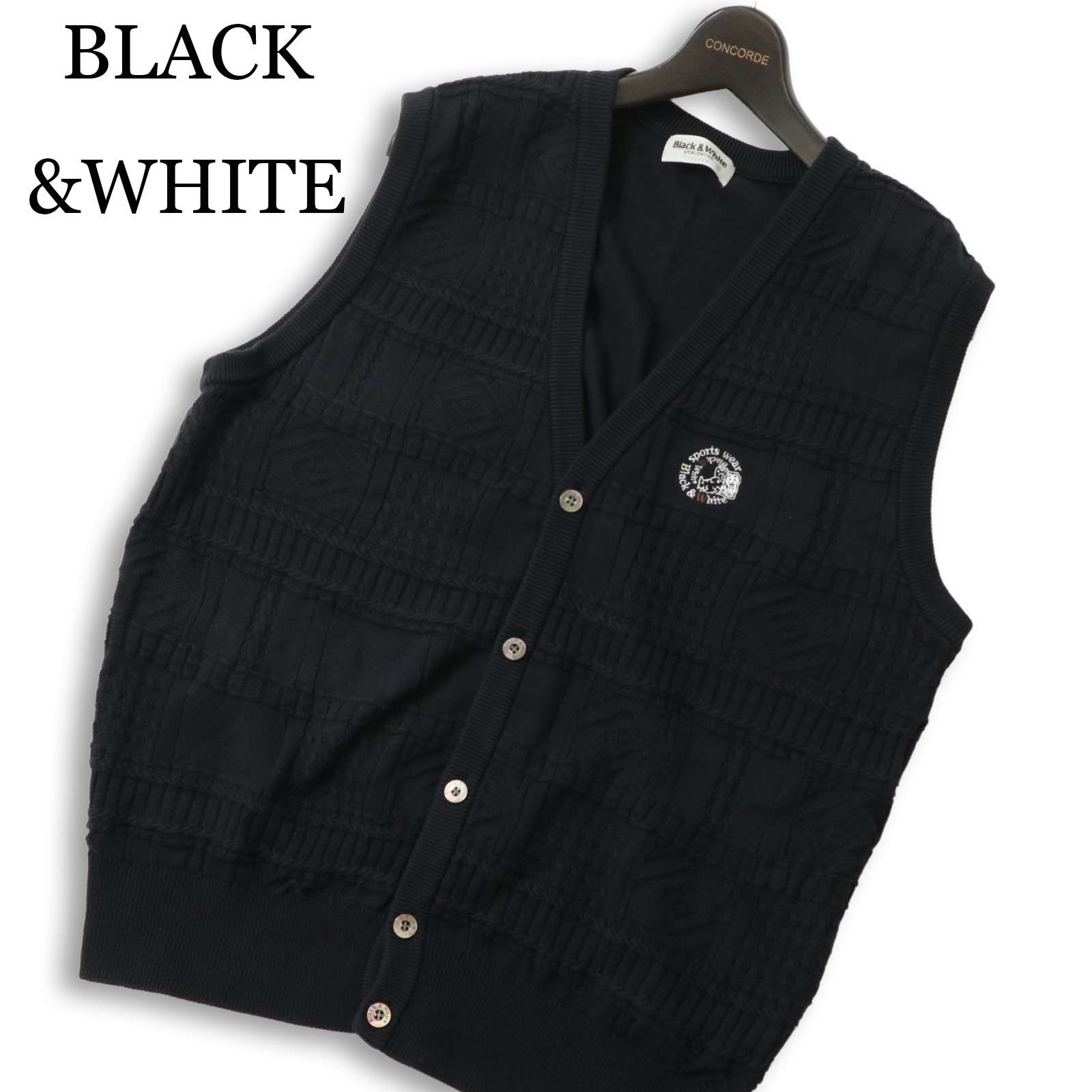 楽天市場】ブラックアンドホワイト ダウンベスト グレー 軽量 ロゴ