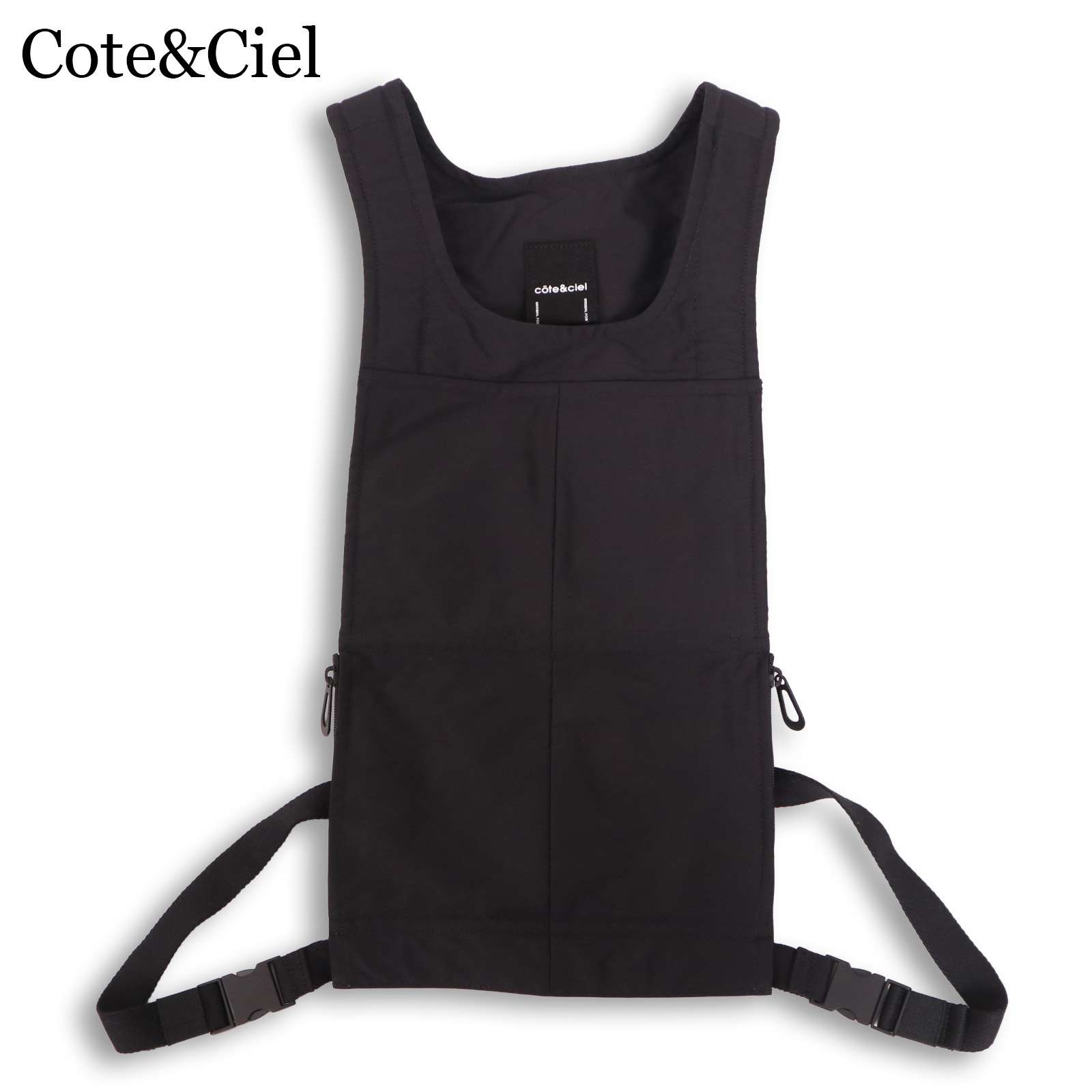 Cote&Ciel コートエシエル 【Callisto Smooth Utility Vest】通年 カリスト スムース ユーティリティ ベスト Sz.F メンズ 黒