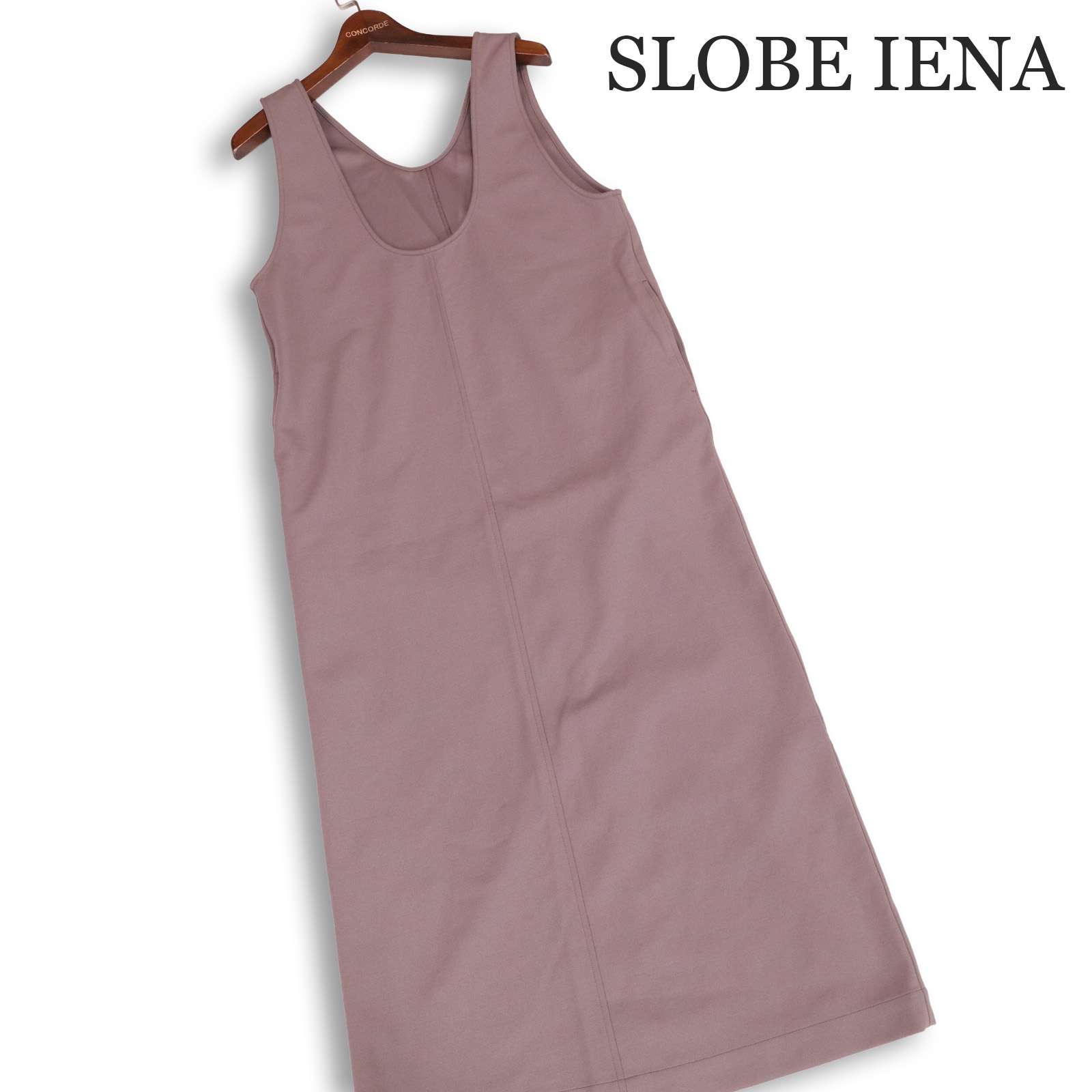 25SS★ SLOBE IENA スローブ イエナ 通年★ Uネック ジャンパー スカート ロング ワンピース Sz.38 レディース