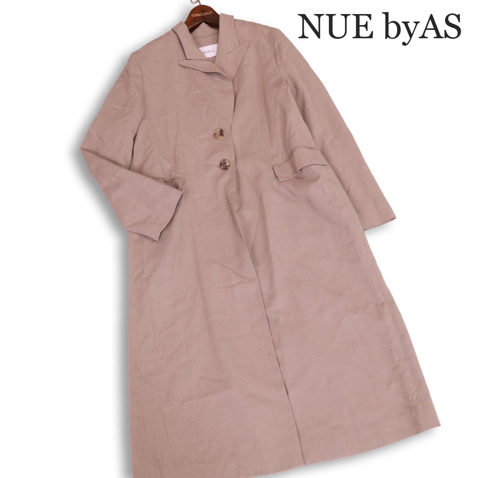 NUE by AS ヌエ バイアス 通年★ スプリング レーヨン ロング コート Sz.free レディース 6,568円