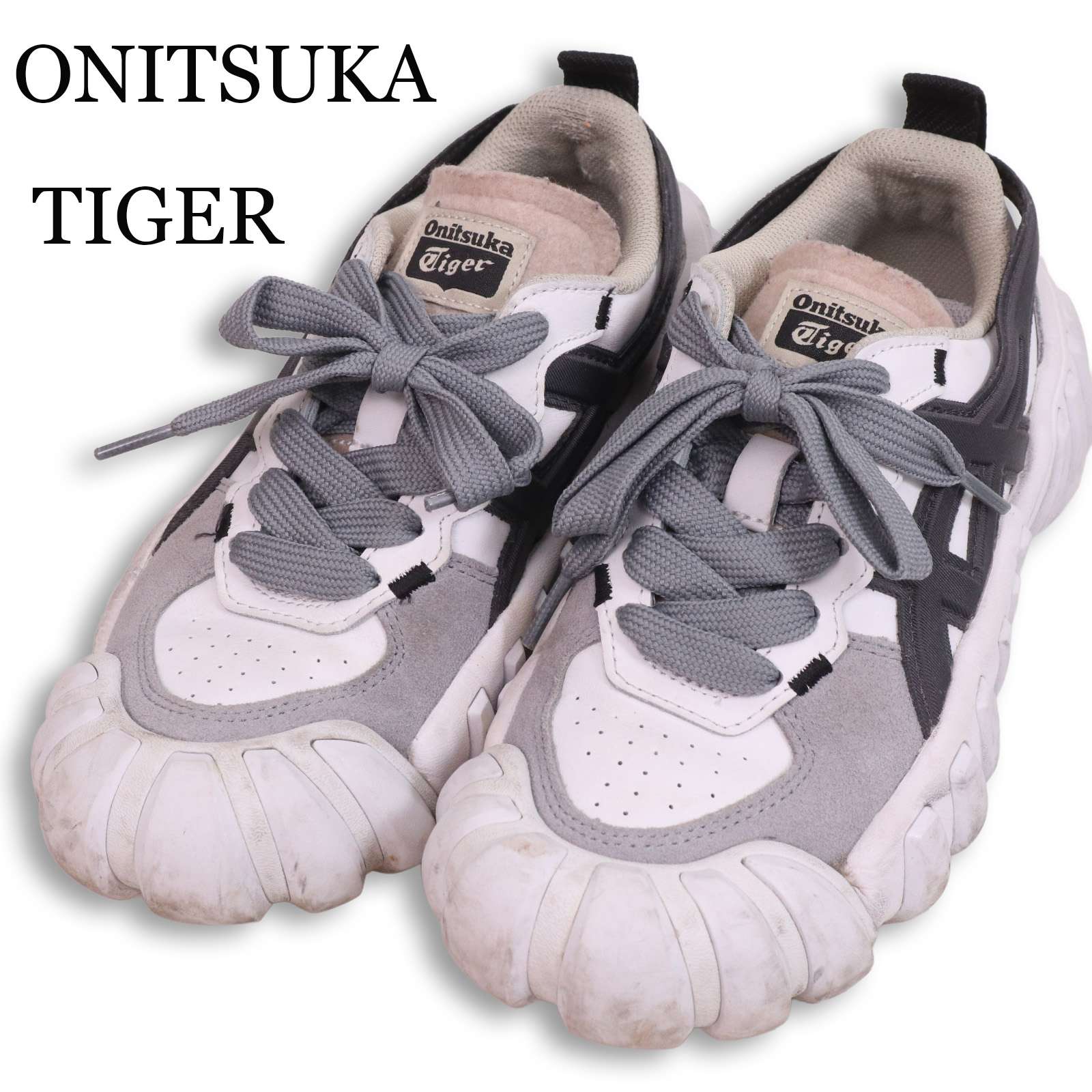 ONITSUKA TIGER オニツカタイガー DENTIGRE LS★ ローカット スニーカー シューズ Sz.24 レディース 白