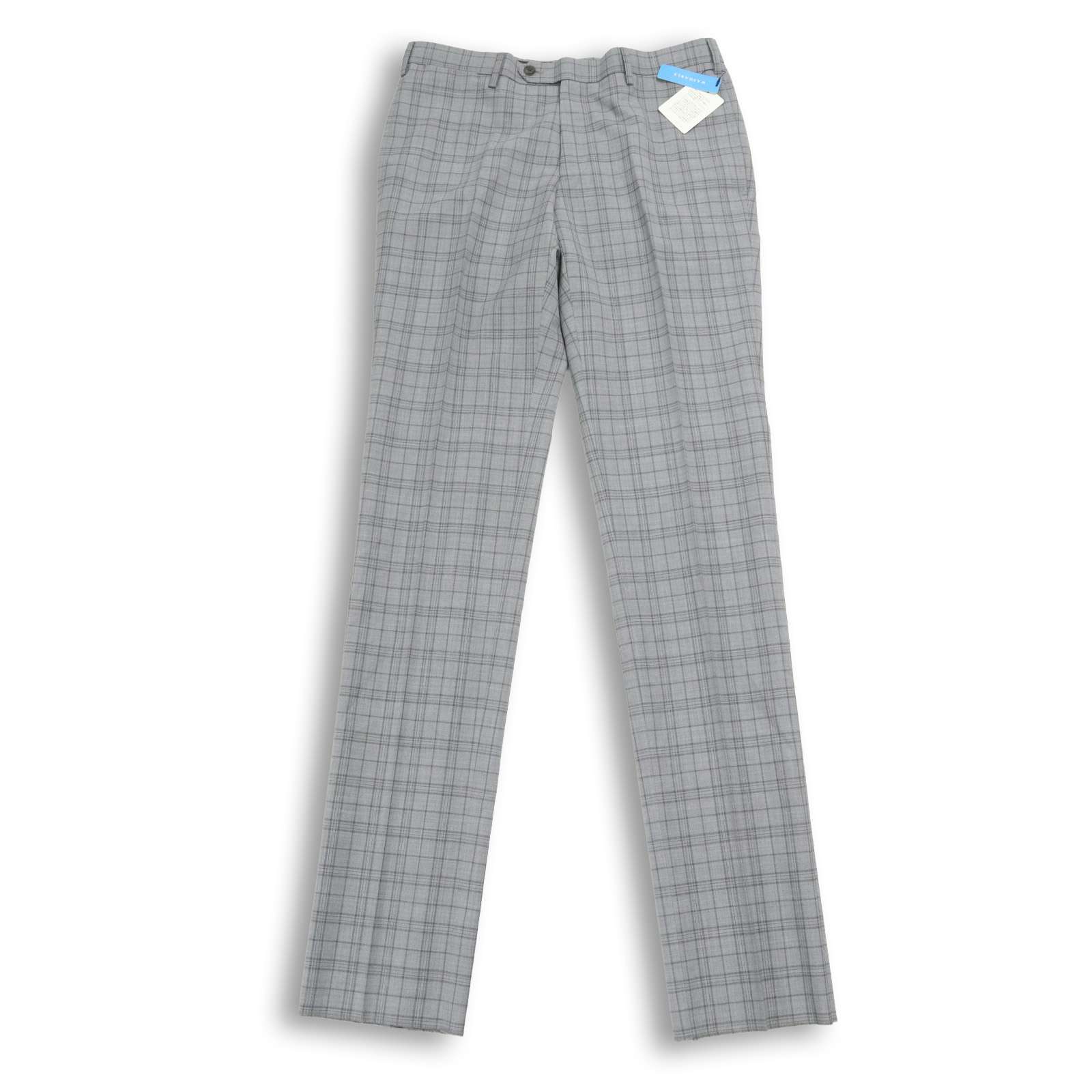 【新品 未使用】 A DAY IN THE LIFE ユナイテッドアローズ 春夏 ウール★ チェック スラックス パンツ Sz.L メンズ グレー