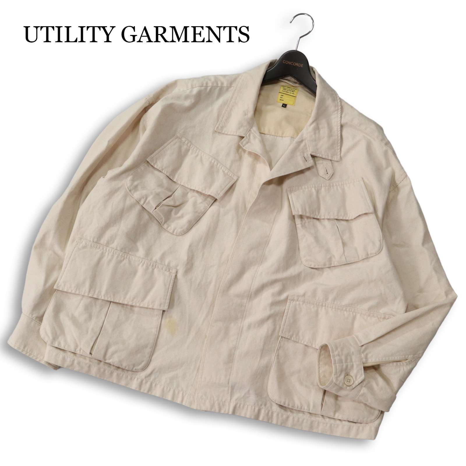 JEANS FACTORY CLOTHES ジーンズファクトリークローズ 通年 ビッグ影ぼうし ミリタリー 上衣 Sz.L メンズ