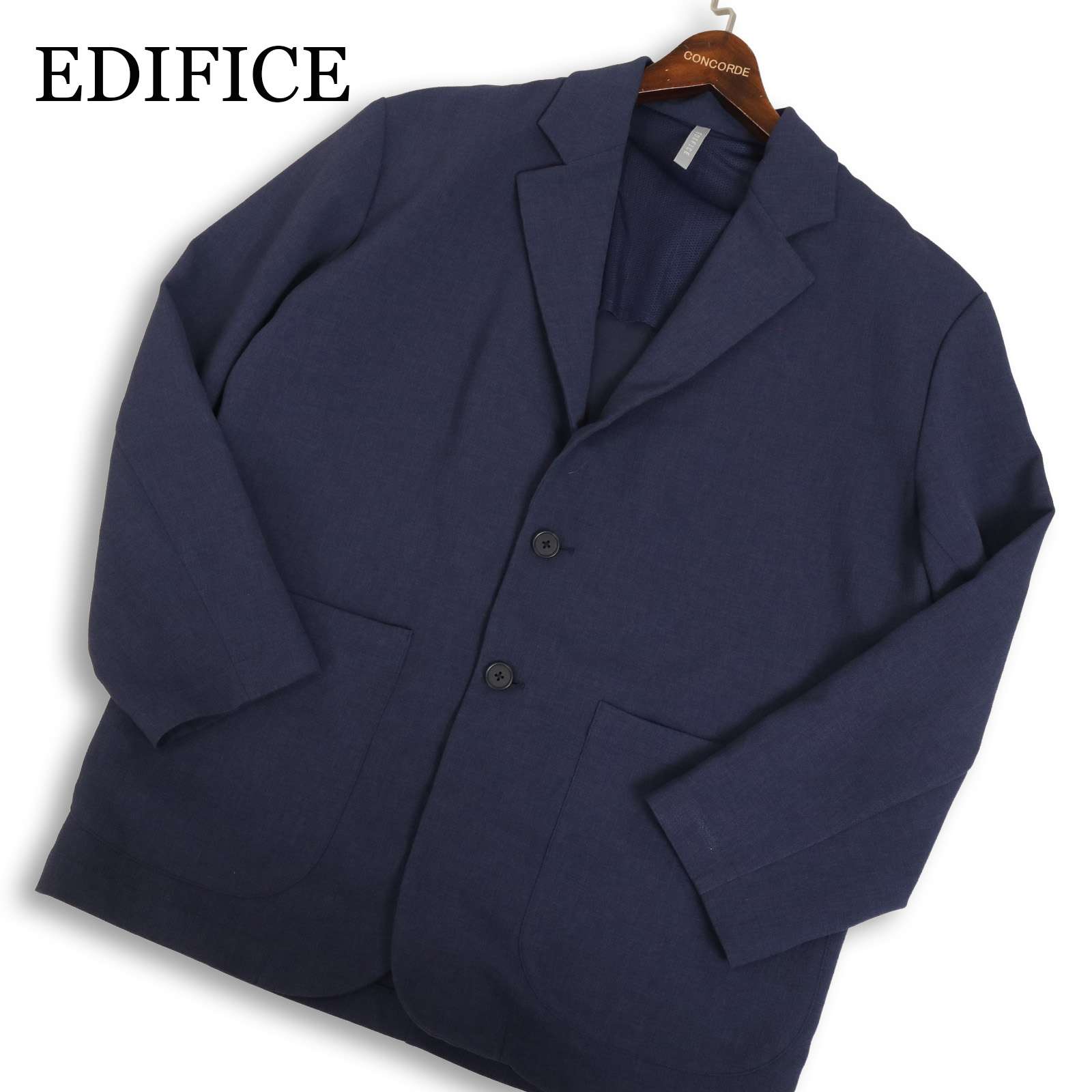 25SS★ EDIFICE エディフィス 春夏 sympathique★ 伸ばすこと ビッグ影ぼうし 上衣 Sz.M メンズ 米国海軍