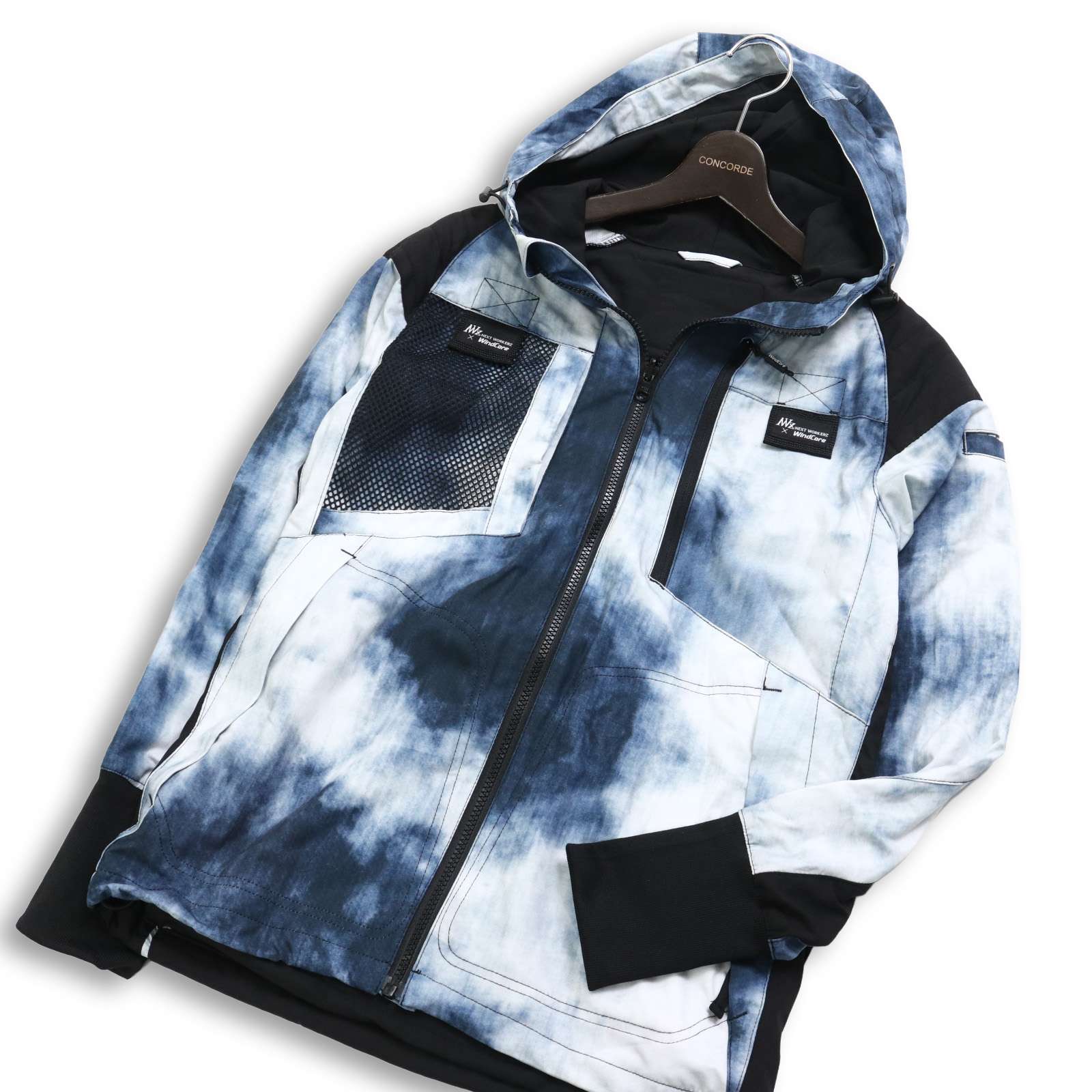 NEXT WORKERZ × WindCore ネクストワーカーズ × ウィンドコア 秋冬★ 中綿 デニムカラー ヒータージャケット Sz.M メンズ