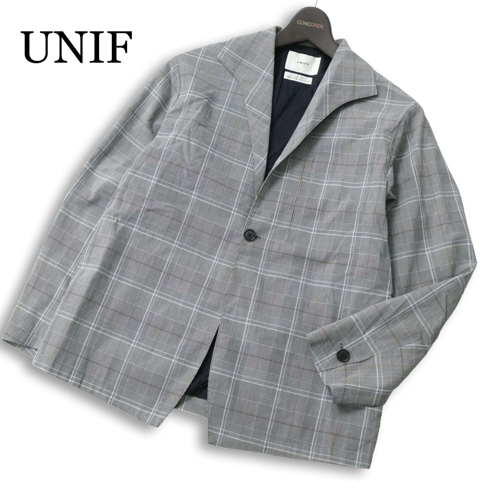 UNIFY ユニフィー STILL BY HAND × アーバンリサーチ 通年★ グレンチェック アンコン ジャケット Sz.M位 メンズ 日本製