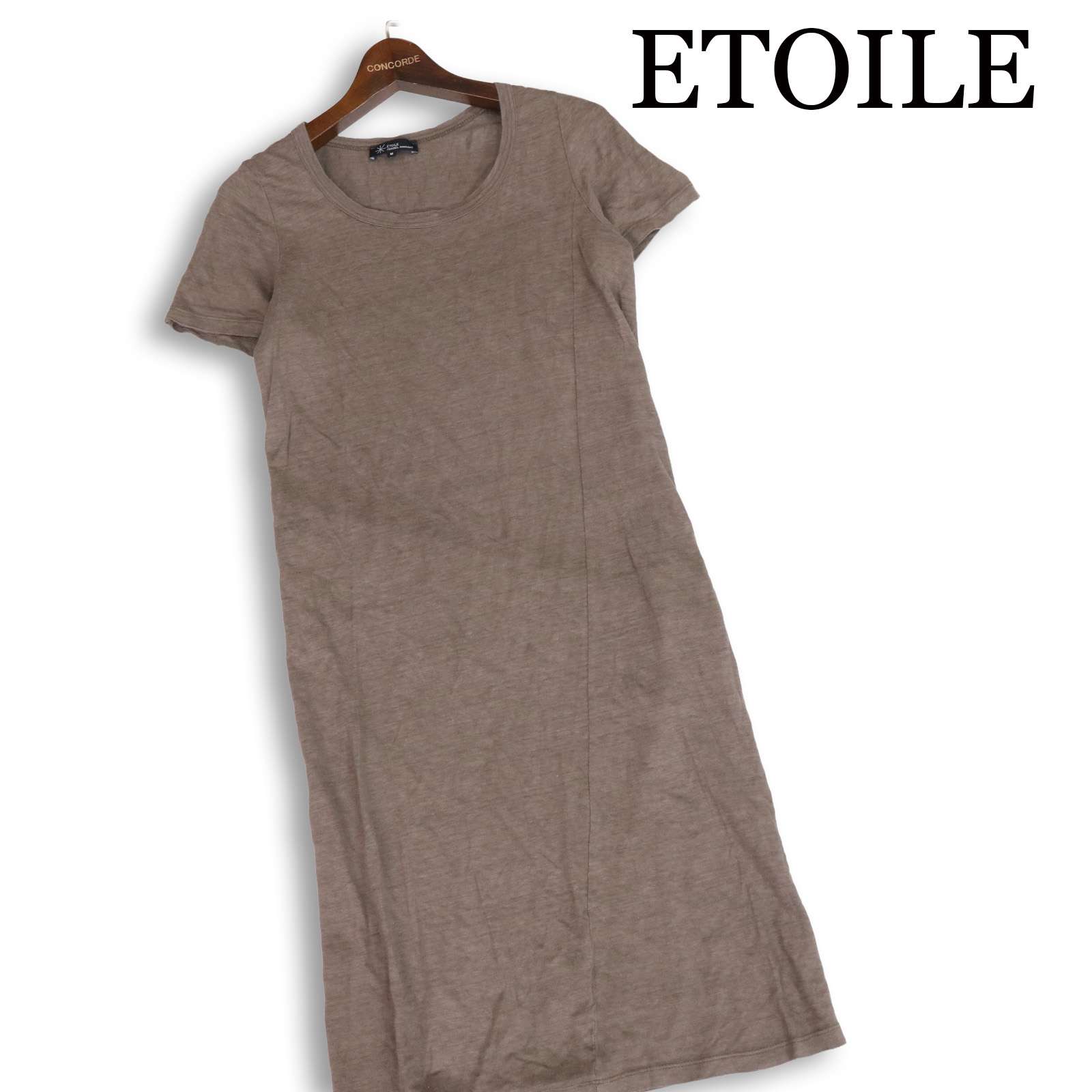 ETOILE ISABEL MARANT エトワール イザベル マラン 春夏★ 麻100％ リネン 半袖 ロング ワンピース Sz.M レディース