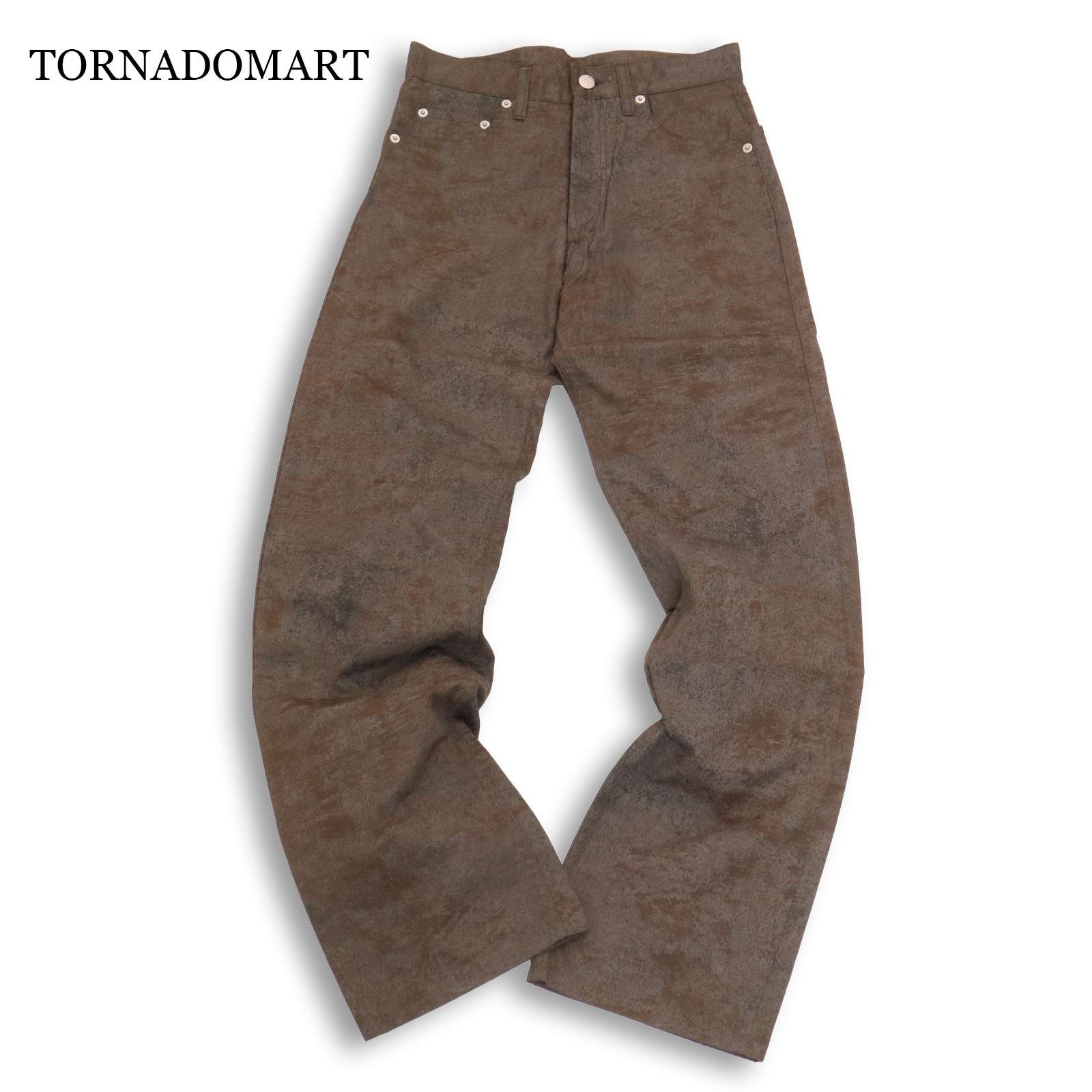 Y2K 00s archive★ TORNADOMART トルネードマート 通年 ムラ コーティング加工★ ストレート パンツ Sz.S メンズ 日本製