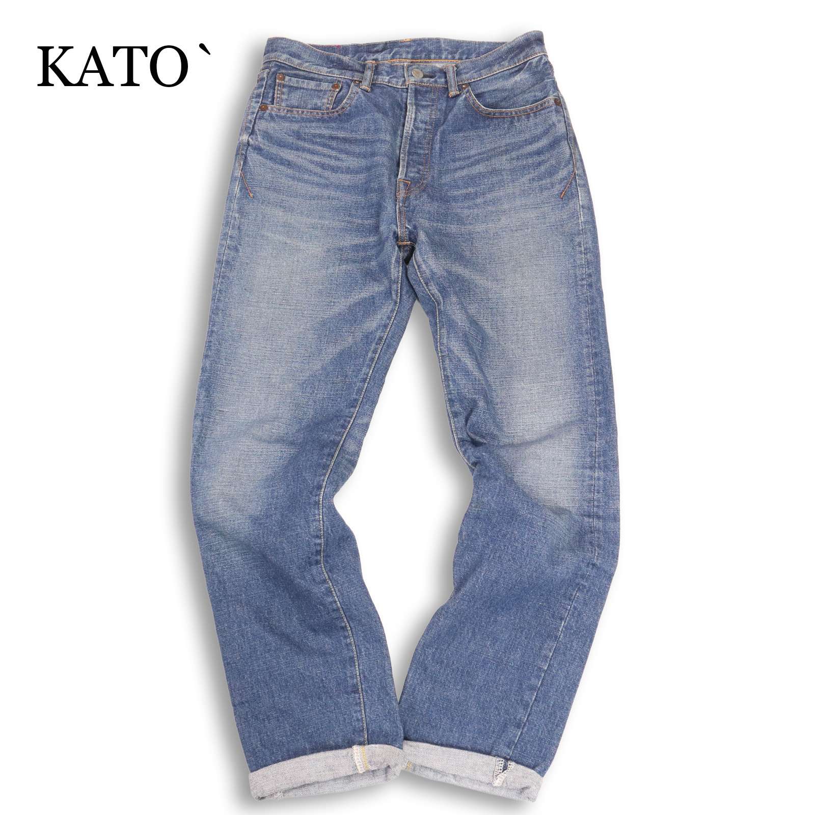 KATO` AAA カトー 通年★ USED加工 ヴィンテージ加工 5ポケット デニム パンツ 日本製 ジーンズ Sz.31 メンズ 4,267円