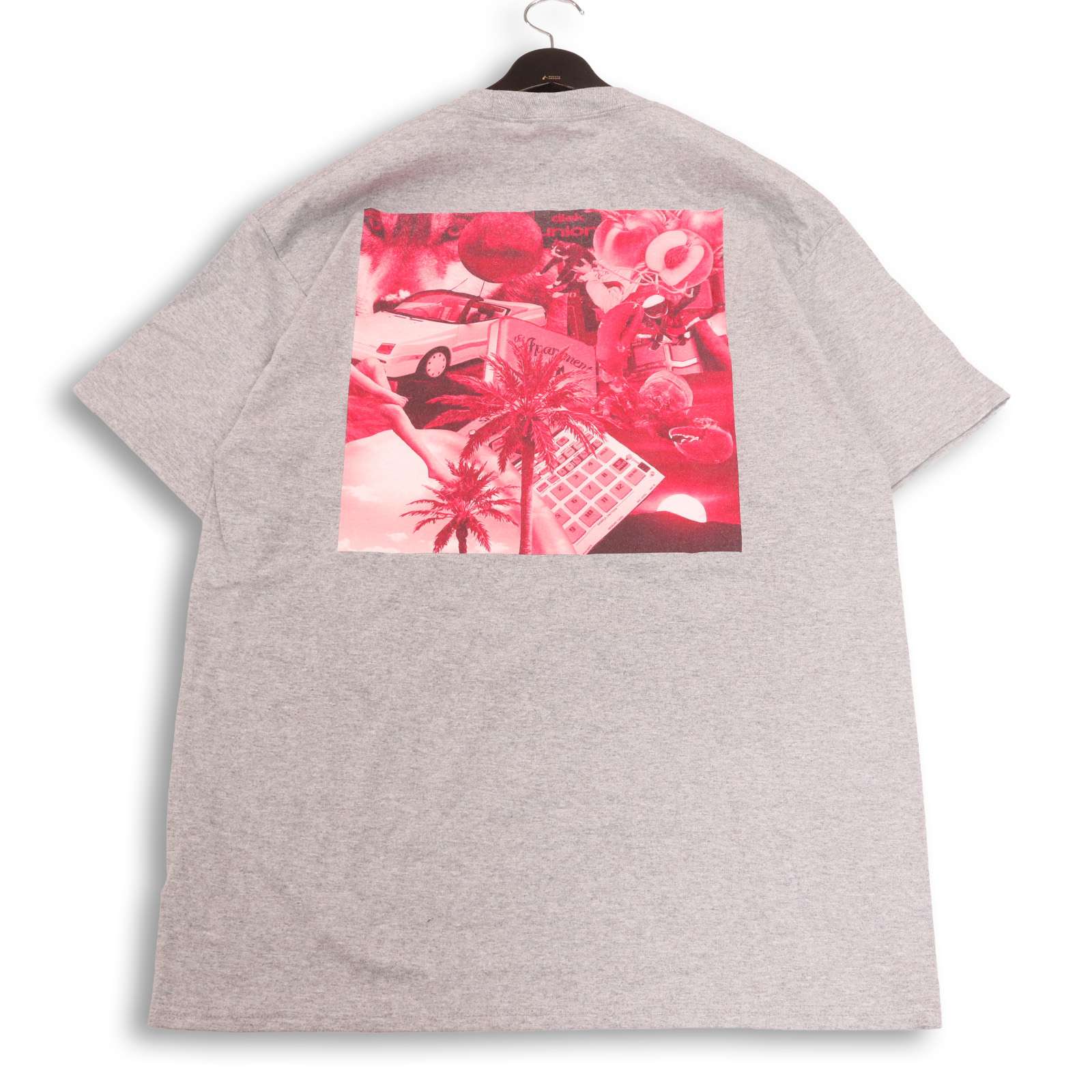 25SS★ STABRIDGE × diskunion × the Apartment スタブリッジ 春夏 Cover Art T★ 半袖 ティーシャツ 日本製 Sz.L メンズ 灰