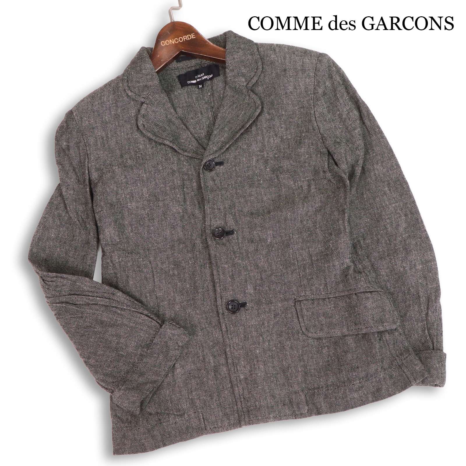 AD2001★ tricot COMME des GARCONS トリコ コムデギャルソン 春夏 リネン ショート ジャケット Sz.M　レディース 00s｜コンコルドストア　店