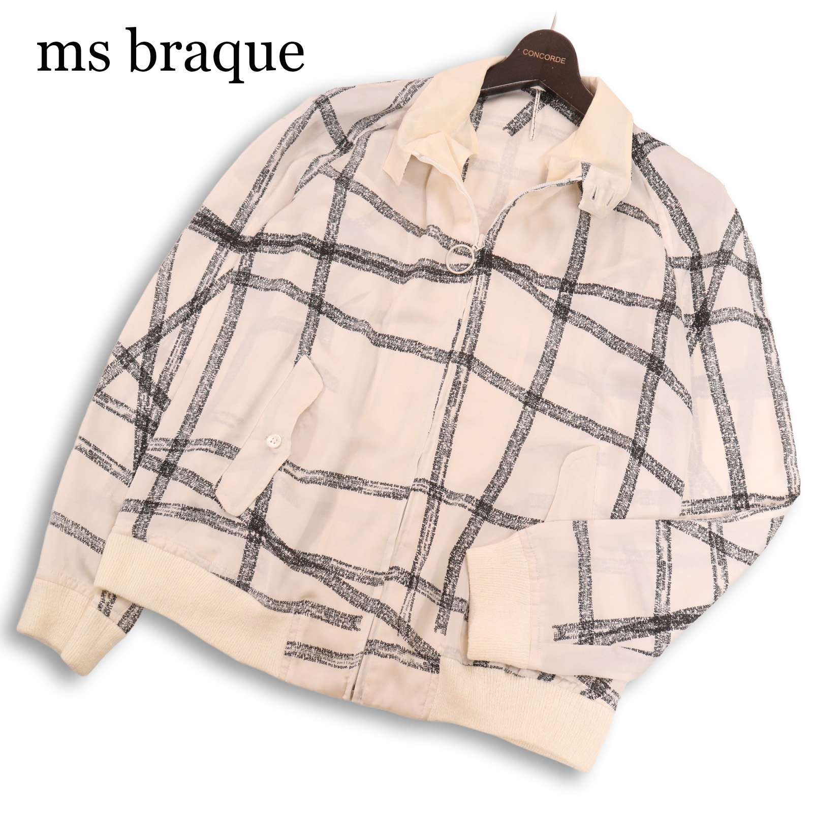 m\u0027s braque エムズブラック 通年 刷り上げる総柄★ 律動的な調子とっ始め 上衣 上衣 Sz.36 メンズ 日本製