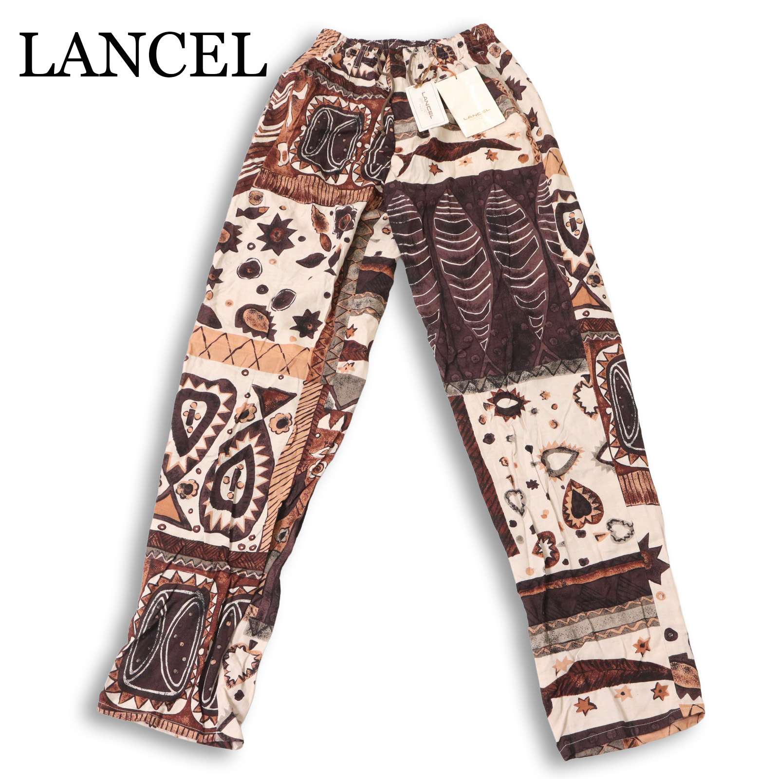 未使用★ LANCEL ランセル 春夏 エスニック総柄★ レーヨン&リネン イージー パンツ 日本製 Sz.M メンズ｜コンコルドストア　店