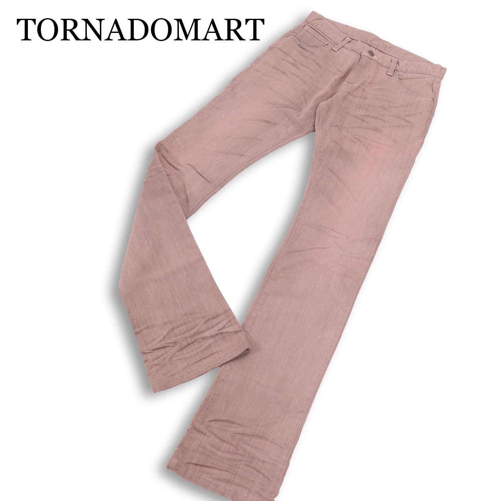 22SS★ TORNADOMART トルネードマート シワ産業★ アクア ヴィンテージ シュー取りすてる ジーンズ ズボン下 デニム Sz.M メンズ