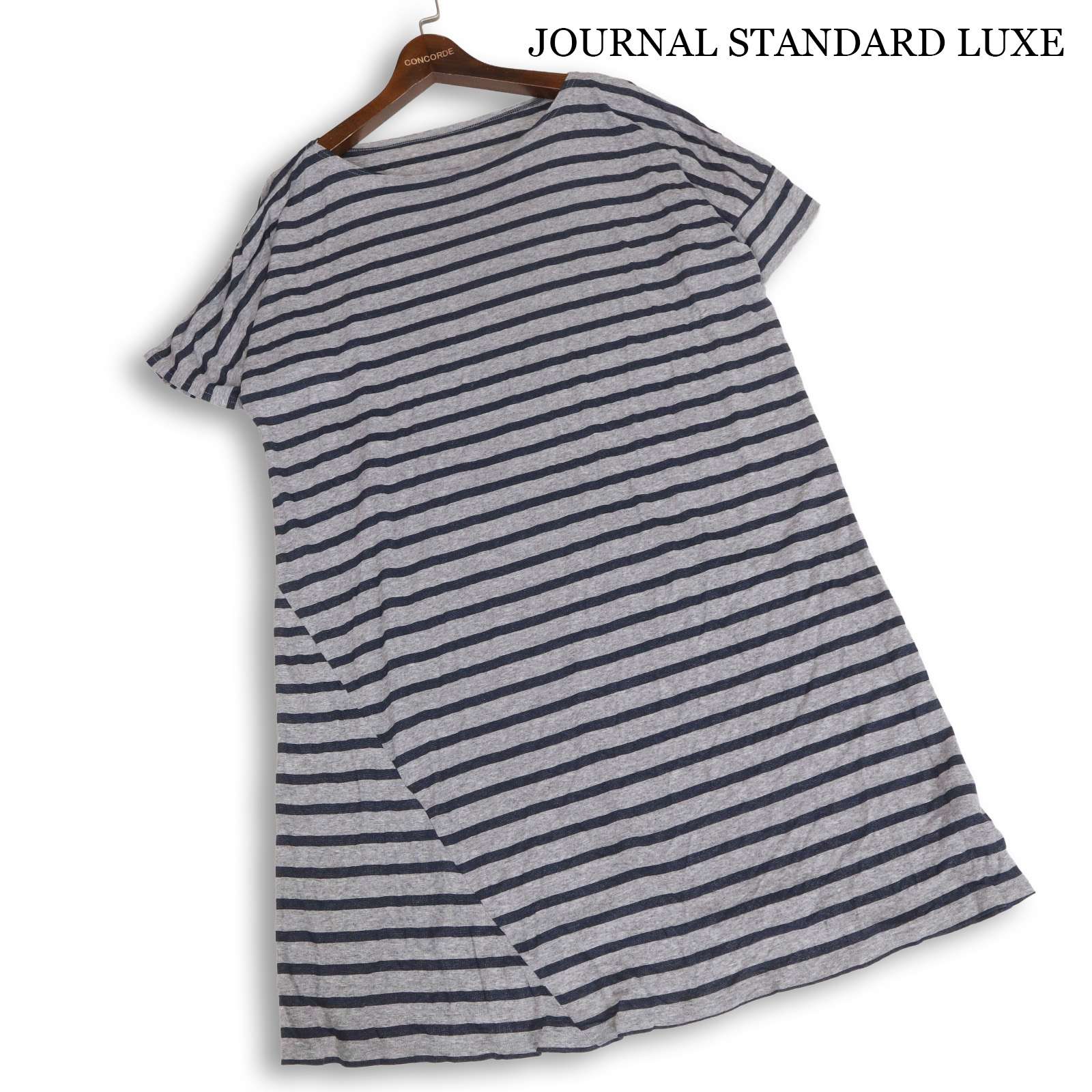JOURNAL STANDARD LUXE 逐次刊行物判定基準 ラックス 春夏 半袖 間借り人 衣装 Sz.F レディース 薄墨色