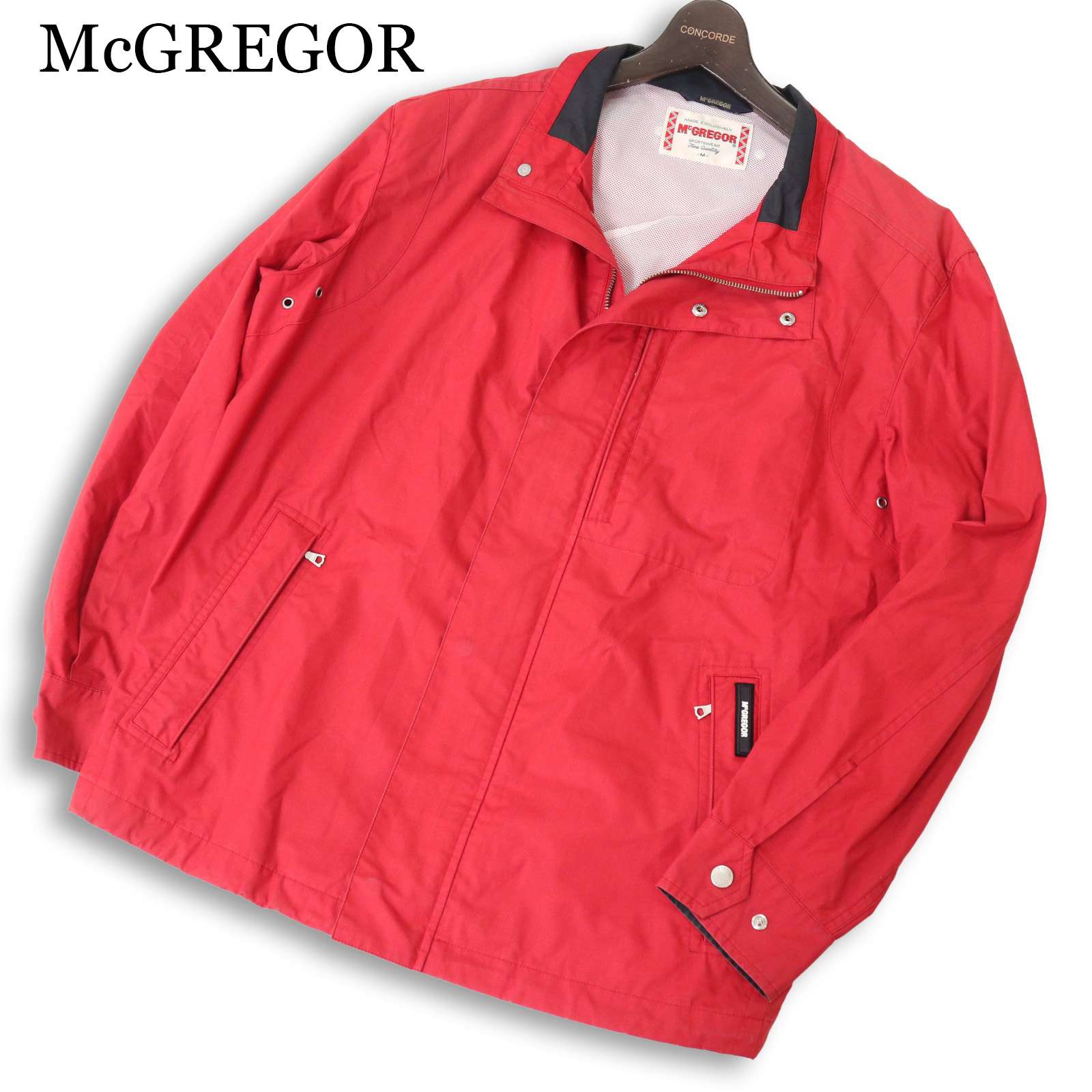 McGREGOR マクレガー 通年★ ジップ 背抜き メッシュ 上衣 上衣 日本製 Sz.M メンズ