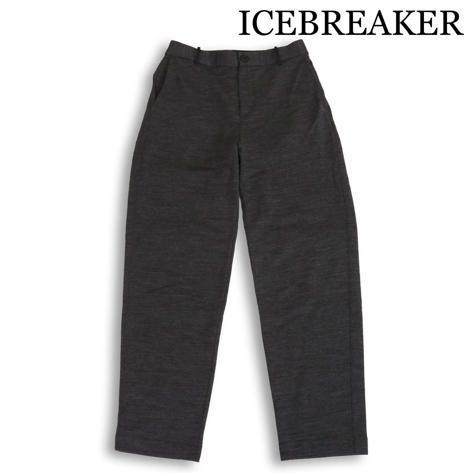 ICEBREAKER アイスブレーカー IBW61871 【W TECH MERINO PANTS】通年★ テック メリノウール ズボン下 Sz.S レディース 灰