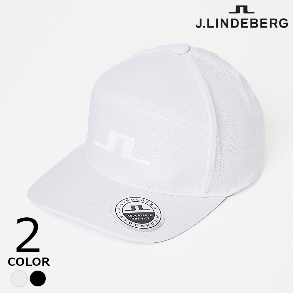J.LINDEBERG ロゴ メッシュキャップ「 ゴルフウェア ゴルフ用品 ゴルフ 小物 キャップ 帽子 メンズ レディース ユニセックス ブリッジロゴ シンプル 刺繍 サイズ調整可能 フリーサイズ 白 黒 紺 春 夏 秋 冬 通年 おしゃれ ブランド 20代 30代 40代 50代 速乾 軽量 機能性