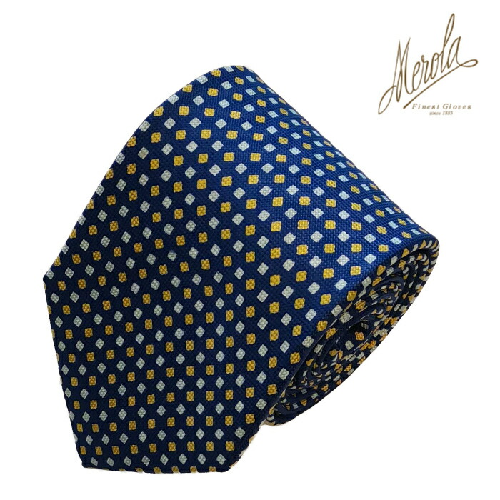 楽天市場】MEROLA ( メローラ ) イタリア製 ネクタイ BLUE LABEL