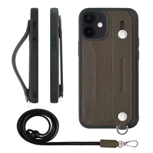 【貨物輸送無料】HANATORA iPhone12mini 容れもの 本革 耐衝撃 うしろ側三尺帯 ストラップリング スマホケース スマホ 照明ランプ役立つこと ネックストラ