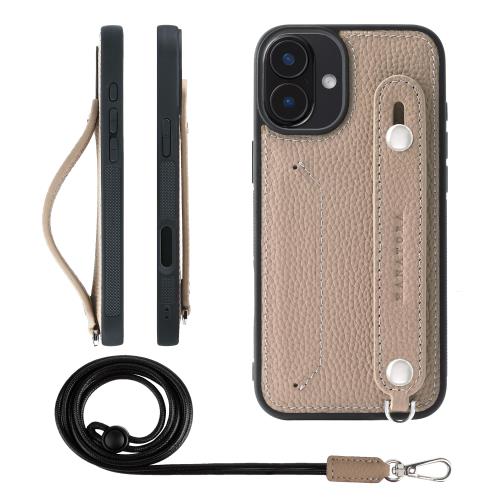 【貨物輸送無料】HANATORA iPhone16Plus 容れもの 本革 耐衝撃 うしろ側三尺帯 ストラップリング スマホケース スマホ 照明ランプ役立つこと ネックストラ