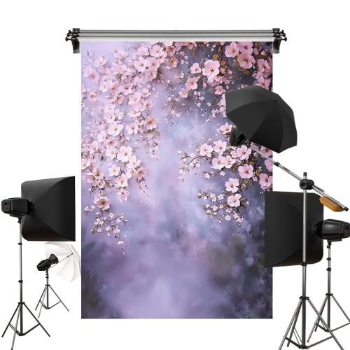 【貨物輸送無料】Kate 1.5x2.2m 桜 周囲の状況布 周囲の状況腰かけ 花の周囲の状況 布 活動写真 映画化用 カスタマイズ能力のあるな周囲の状況