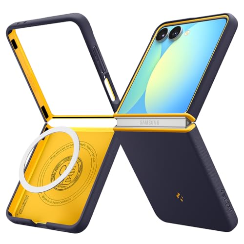 【貨物輸送無料】Spigen 築き上げる18年の科学技術力Galaxy Z Flip7 入れもの TPU + パソコン 二重保護すること 上滑り押しとどめる 指紋押しとどめる MagFit相応う 耐衝撃 ナノ受けが良い?マグカップ