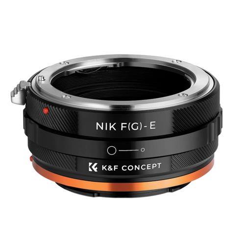 【貨物輸送無料】KF Concept レンズマウントアダプター KF-NGE.IV (ニコンFマウント（G手合い相応う）水晶体 → Eマウント取り替えっこ) 絞り輪っか付