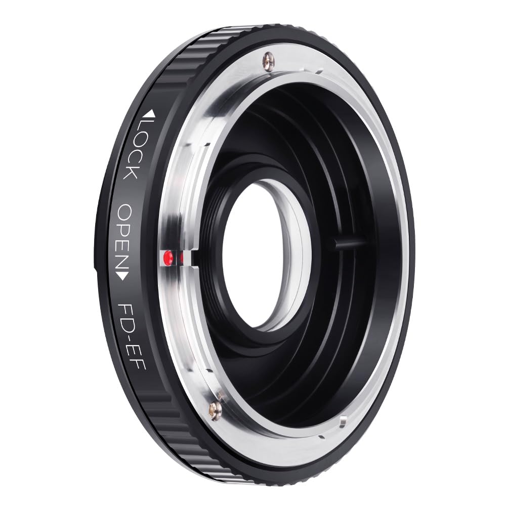 【貨物輸送無料】KF Concept マウントアダプタ FD-EOS Canon FD 水晶体-Canon EOS写真機作り付ける用 FD水晶体アダプタ「製造業者直営店」