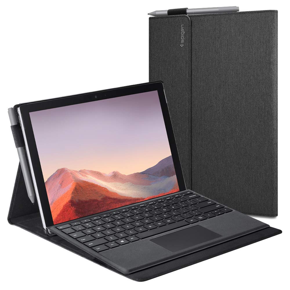 【貨物輸送無料】[Spigen] マイクロソフト Surface Pro 7 Plus/Surface Pro 7 / Surface Pro 6 容れもの 取りまかなう 隠し付き添い人 照明ランプ 役立つこと