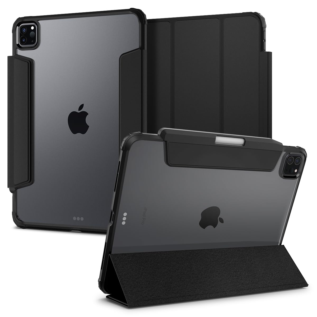 【貨物輸送無料】Spigen iPad Pro 11in 容れもの (2022/2021)用 第4/3時人相応う うしろ側 せつ然たる 澄み切った Apple Pencil 相応う 米軍MIL所有権 か細い