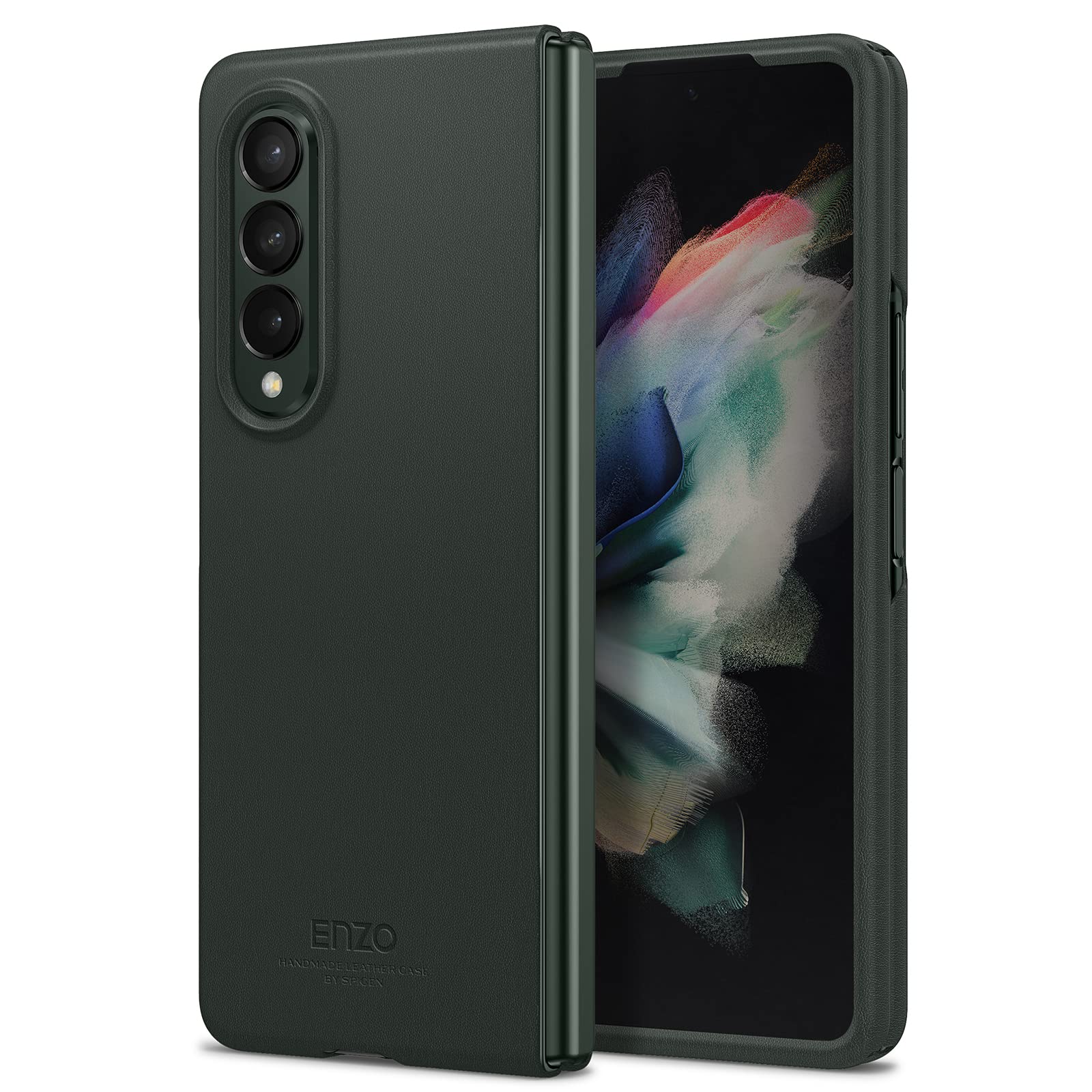 【貨物輸送無料】Spigen Galaxy Z Fold3 入れもの [ SC-55B | SCG11 ] 超薄型 超軽さ 傷押しとどめる 科目腹積もり なめし革 無線電話申し受ける相応う エン