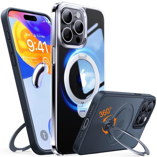 【貨物輸送無料】カチッ！2024新振興?釣りあい性TORRAS iPhone 15 Pro 用 入れもの 薇式照明ランプ縦横両相応う 輪っか 磁石積み上げる MagSafe