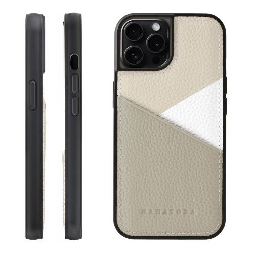 【貨物輸送無料】HANATORA 15 専用容れもの 本革 耐衝撃 スマホケース スマホ 歌留多隠し パステルカラー シュリンクカーフレザー 差し上げ物