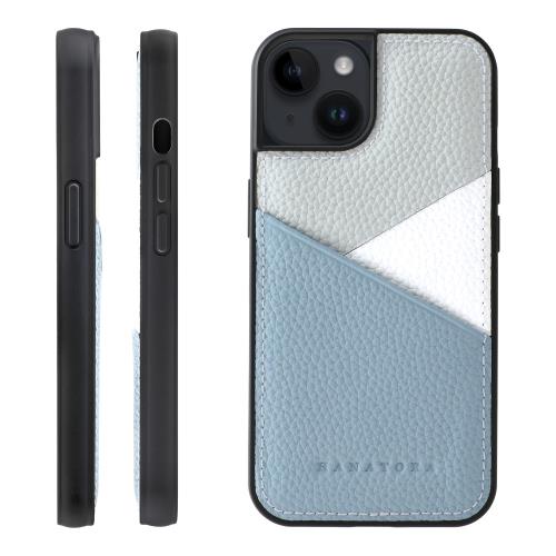 【貨物輸送無料】HANATORA 14 専用容れもの 本革 耐衝撃 スマホケース スマホ 歌留多隠し パステルカラー シュリンクカーフレザー 差し上げ物